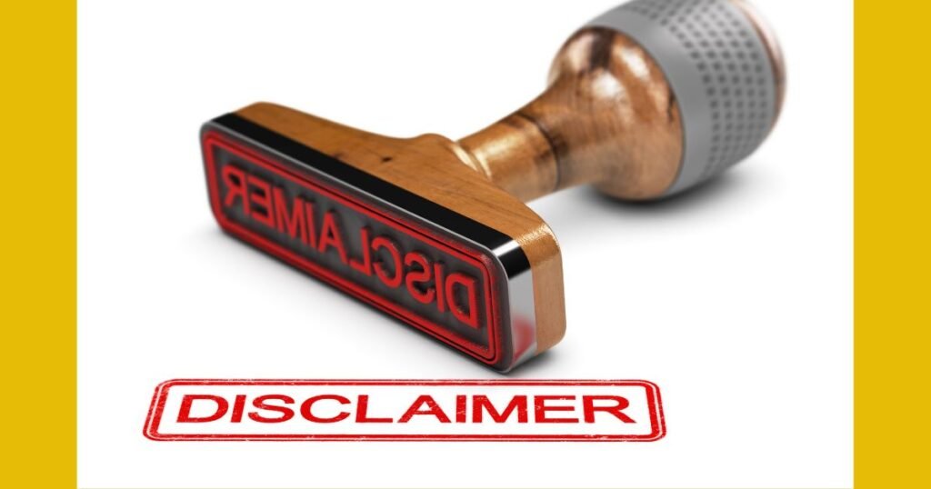 Disclaimer 1 Disclaimer